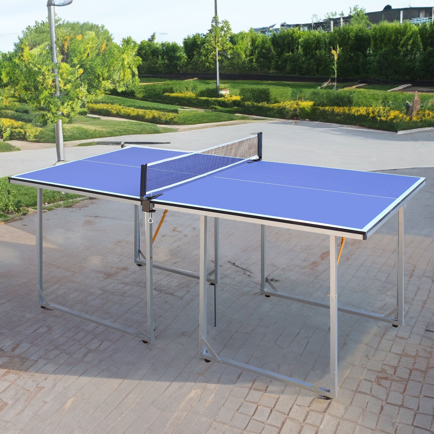 6ft Foldable Portable Table Tennis Table Set