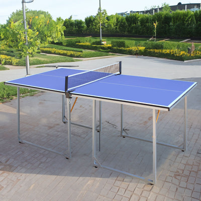 6ft Foldable Portable Table Tennis Table Set