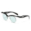 New Sunglasses Women's Round Frame Sunglasses Men's Trendy Ins Alien Half Frame Eyebrow Personalized Sunglasses - Korvel