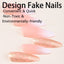 New wearable nail gradient glitter manicure patches almond-shaped nails fake nail patches - Korvel