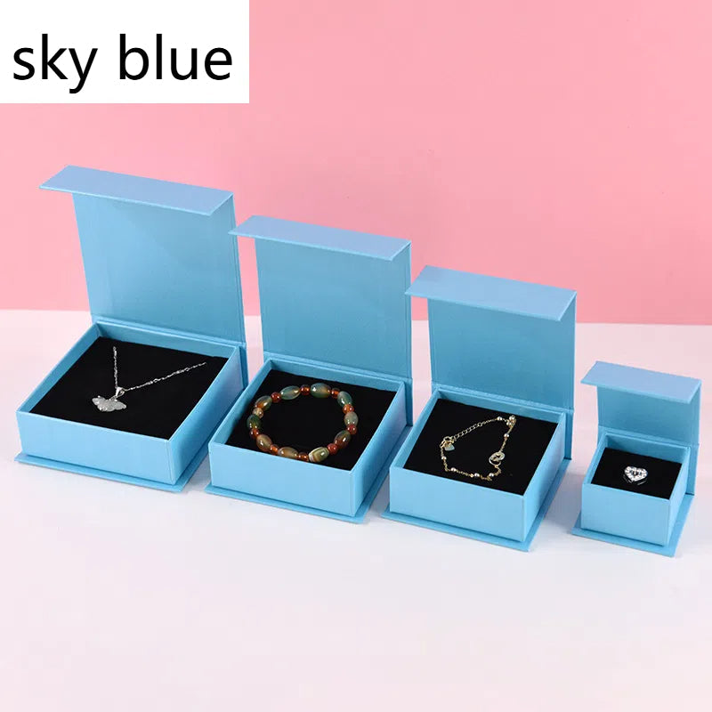 Flip up box jewelry packaging earrings rings necklaces storage gift boxes bracelets earrings paper boxes - Korvel