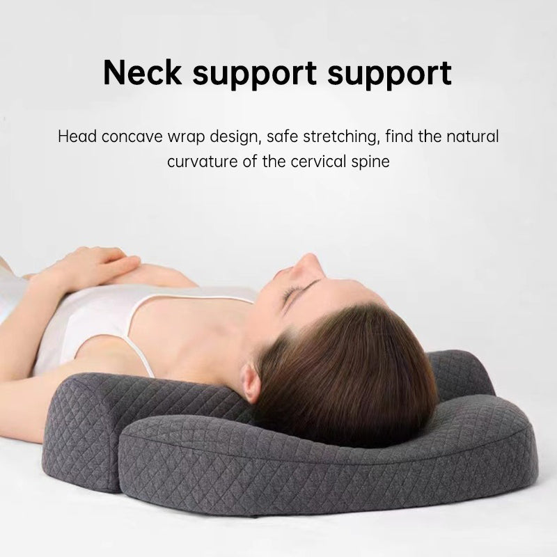 Bed Side Sleeping Pillow Neck Pain Relief Ergonomic Cervical Memory Foam Pillow - Korvel