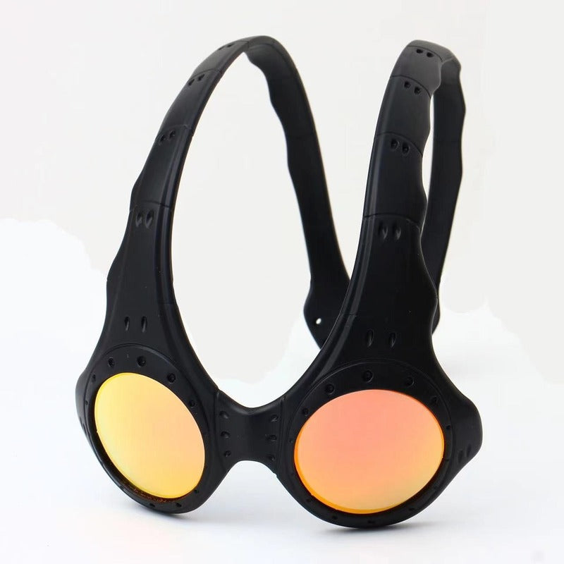 Unisex Over - The - Top Sunglasses. Ideal for outdoor cycling and sports. Fashionable retro - style metal - framed glasses. - Korvel