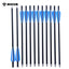 Musen 12Pcs 17" Carbon Crossbow Arrows with Broadheads