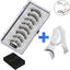 Five magnetic adhesive free magnetic eyelash clamp set for European and American thick magnetic eyelashes - Korvel