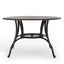 Outdoor Cast Aluminum Circular Dining Table in Bronze