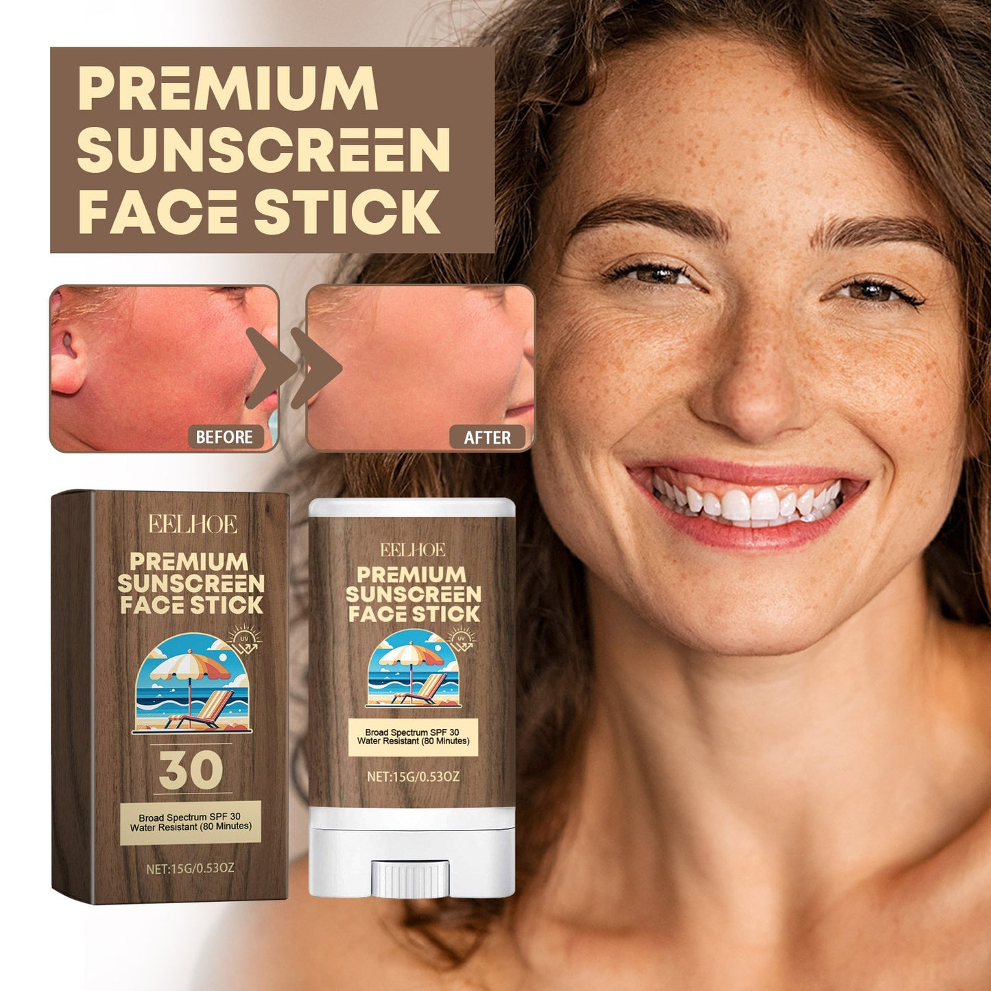 Hydrating Stick, Relieve Dry Skin, Moisturize, Prevent Sweat, Moisturize, Protect Against Summer Sun Exposure, And Protect - Korvel