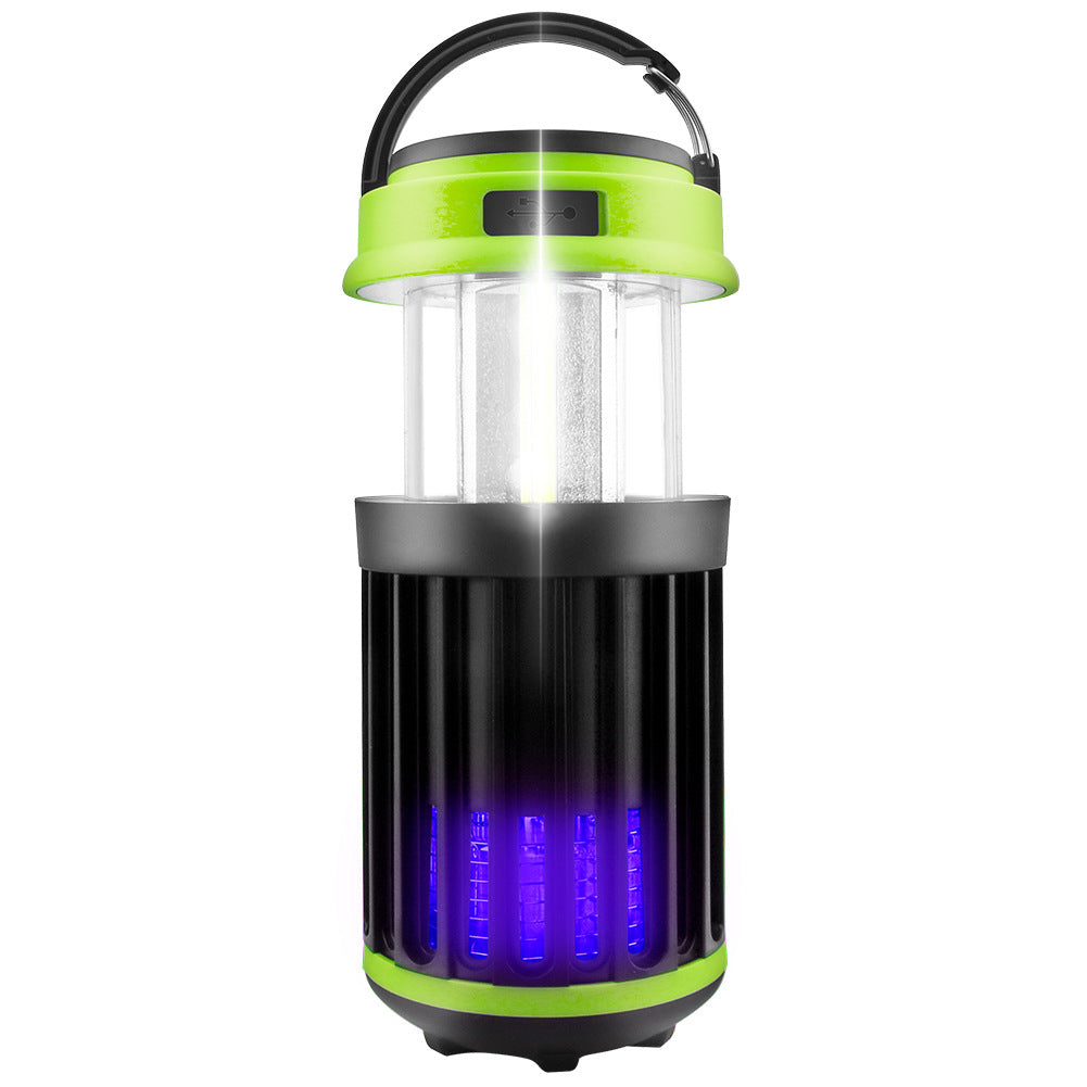 Solar LED Electric Shock Mosquito Killer Lamp Outdoor Waterproof USB Rechargeable Lighting Mosquito Trap - Korvel