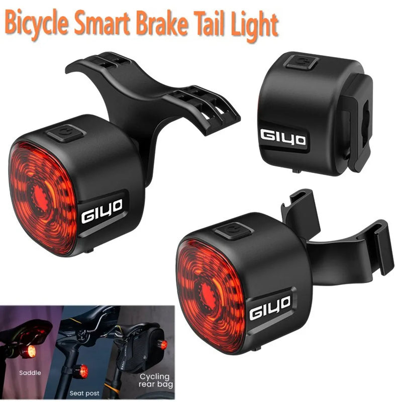 Luz de Freno Inteligente para Bicicletas - Recargable y Resistente al Agua