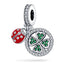 U-shaped Horseshoe Clover Wishing Tree Pendant Copper Silver Plated DIY Jewelry - Korvel