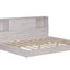 Full Size Daybed Frame with Storage Bookcases - White Oak