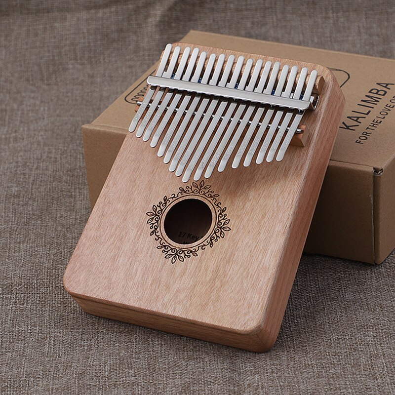 17 Keys Kalimba Thumb Piano High Quality Wood Mahogany Body Musical Instruments With Learning Book Tuning Hammer Kalimba Piano - Korvel