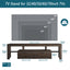 20 minutes quick assembly brown simple modern TV stand - Korvel