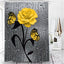 Hot HD Digital Printing Polyester Waterproof Polyester Flower Bathroom Hotel Shower Curtain - Korvel