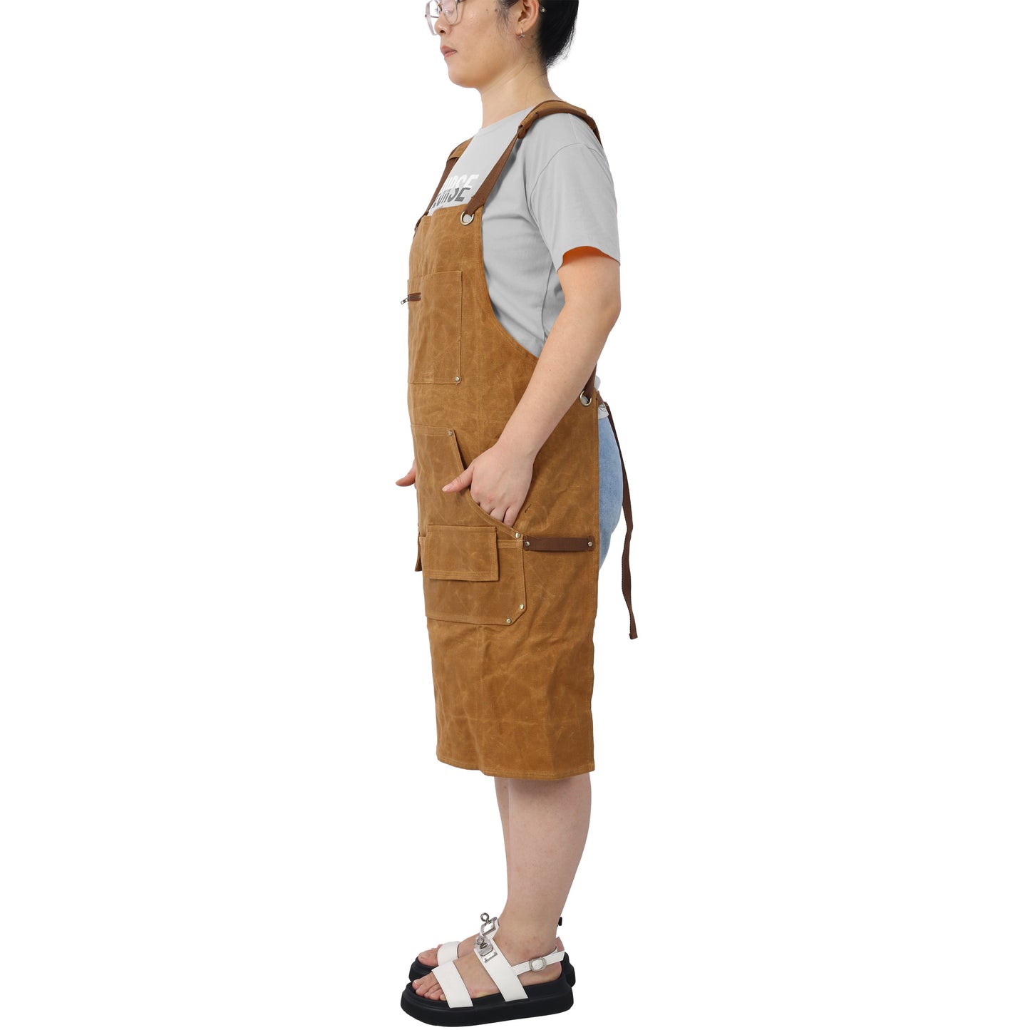 Premium Heavy-Duty Waxed Canvas Tool Apron