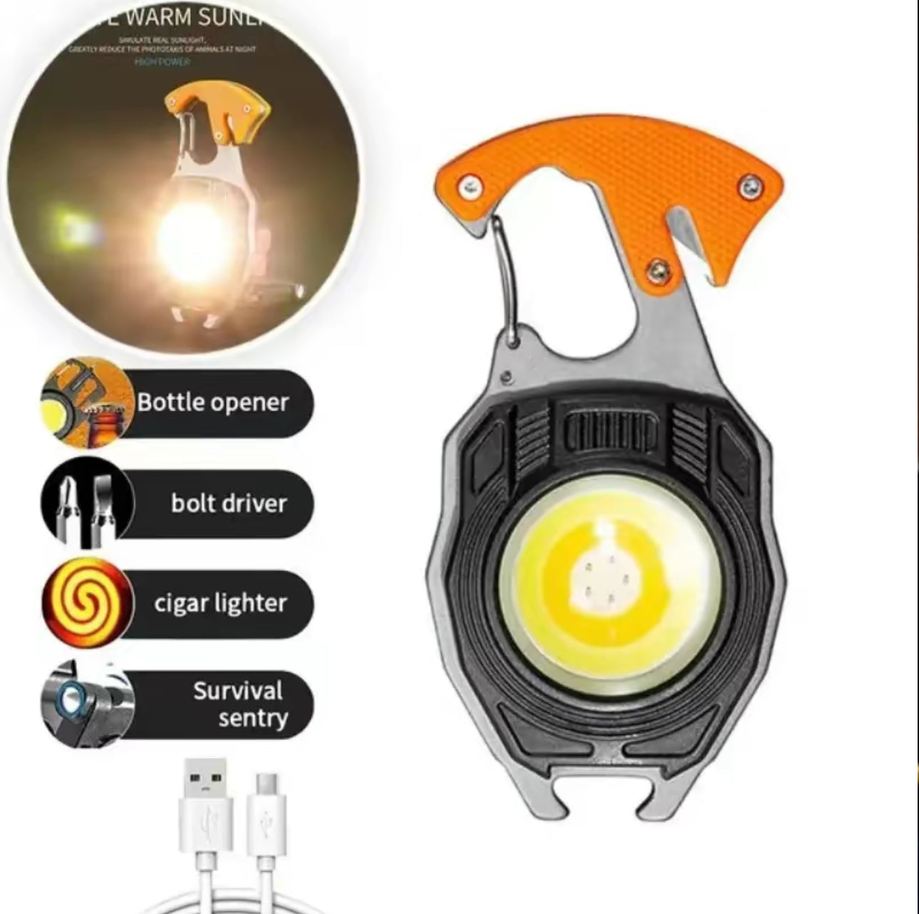 LumiTool Mini Flashlight - Luz Multi-Herramienta Compacta