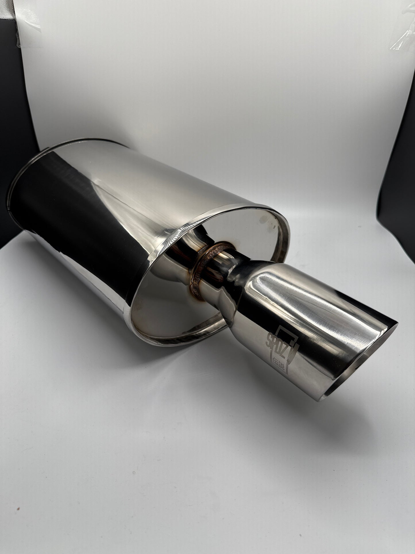 SPDZ1 World Spec Performance Muffler - 2.5" Inlet, 3.5" Outlet - Korvel