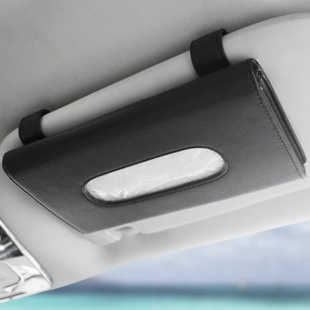 1 Pcs Car Tissue Box Towel Sets Car Sun Visor Tissue Box Holder Auto Interior Storage Decoration for BMW Car Accessories - Korvel