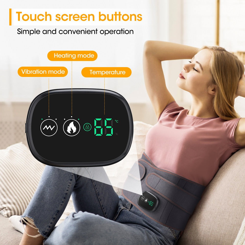 Adjustable Hot Compress Lumbar Massage Lower Back Brace Belt Pain Relief Far Infrared Heating Waist Massager - Korvel