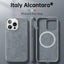 Italian Alcantara Case for iPhone 15 Pro Max Business Leather Phone Back Cover for iPhone 13 Pro Max Magnets - Korvel