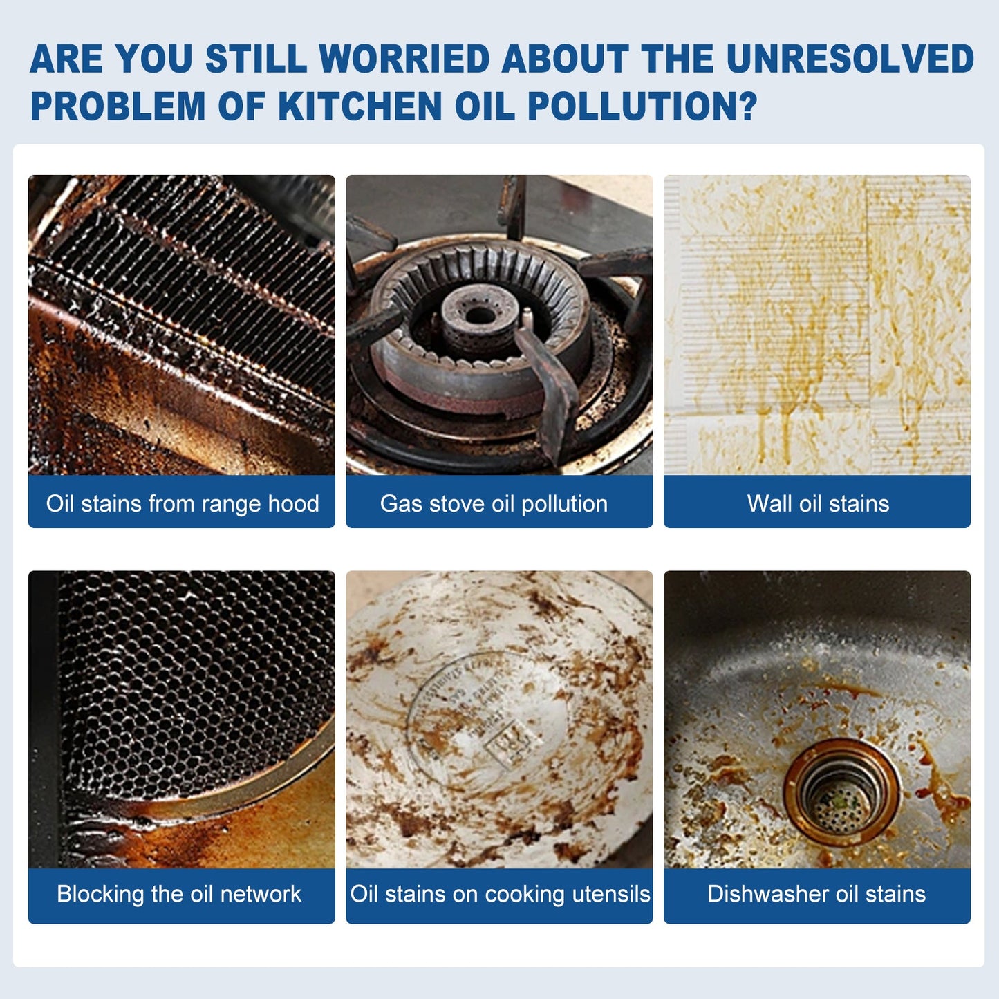 Effervescent Kitchen Oil Stain Cleaning Tablets