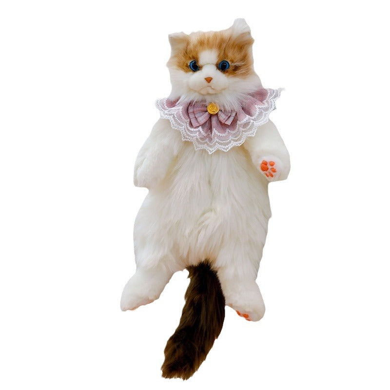 Unique Calico Cat Backpack, Doubles as a Plush Toy and Functional Bag - Korvel