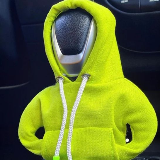 Automotive Interior Accessories Fashionable Hooded Shirt Shift Knobs Mini Hoodie Car Gear Shift Cover - Korvel