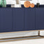 TREXM Modern Sideboard Elegant Buffet Cabinet with Large Storage Space for Dining Room, Entryway (Navy) - Korvel