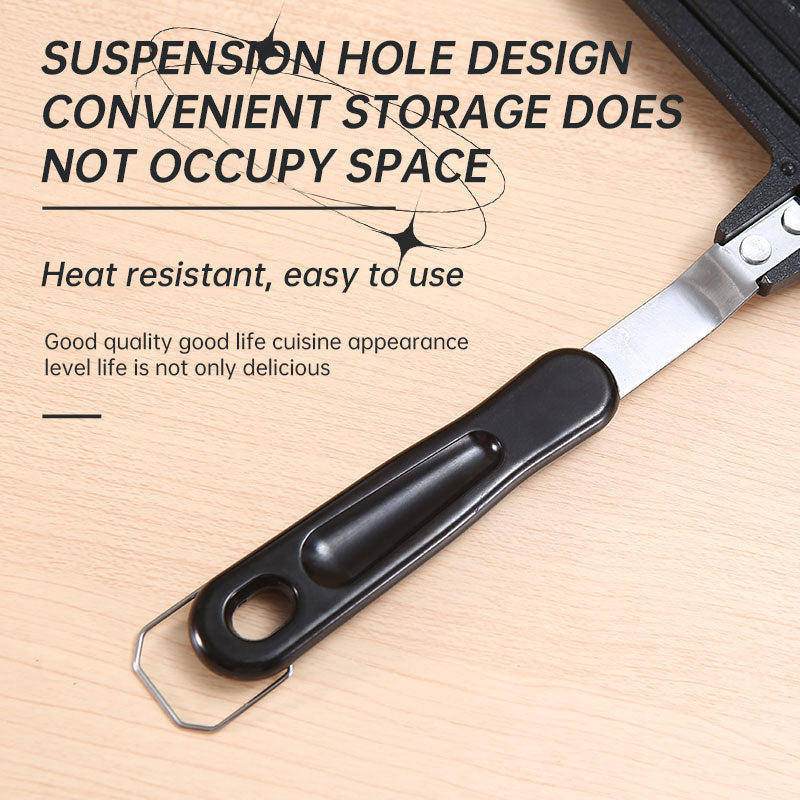 Aluminum Sanming Pan Round Double-sided Pattern Waffle Mold Home Breakfast Pancake Tool - Korvel