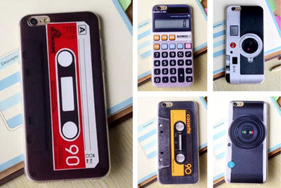 Cassette Tape Tpu silicone Case For Coque Apple iPhone 5 5s se 6 6s 6plus 6s PlusCases Camera Back Cover Capinha Vintage Fundas - Korvel
