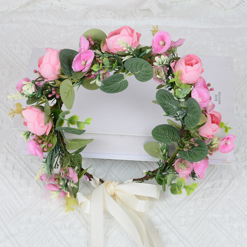 Elegant Flower Garland Hair Wreath for Special Occasions