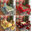Christmas printed tablecloth, chair cover, waterproof, oil resistant, festive decoration, dining table cloth, chair cover, universal household use - Korvel