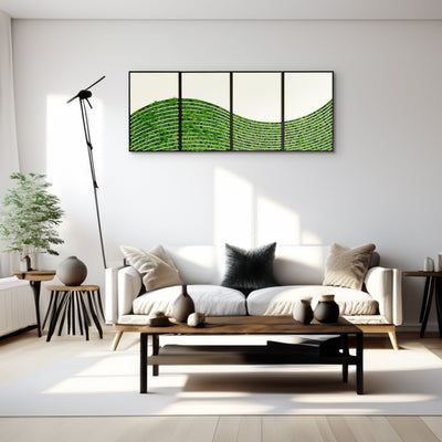 WaveMoss Metal Wall Art 4-Piece Set