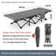 Outdoor camping bed, foldable beach bed, single garden siesta bed, with storage bag, lightweight. - Korvel