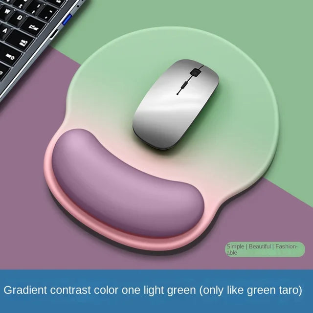 Gradient Mouse Pad Wrist Guard with Logo Female Wrist Guard Mouse Pad Wrist Support Computer Silicone Mouse Pad Wholesale - Korvel