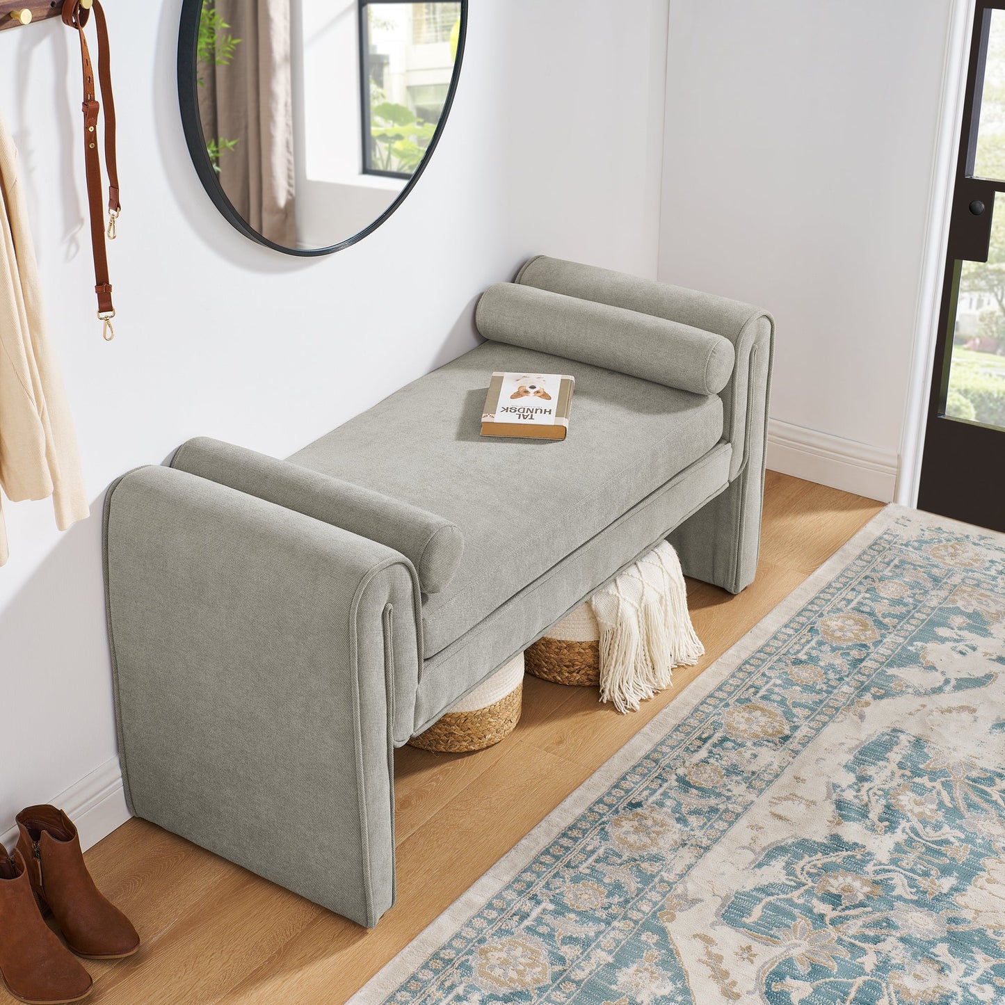 Premium Upholstered Storage Bench - 50.39 Inches