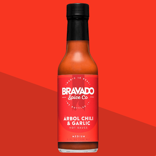 Garlic & Árbol Hot Sauce – Smoky Chili & Garlic Blend, Medium Heat, 5 oz
