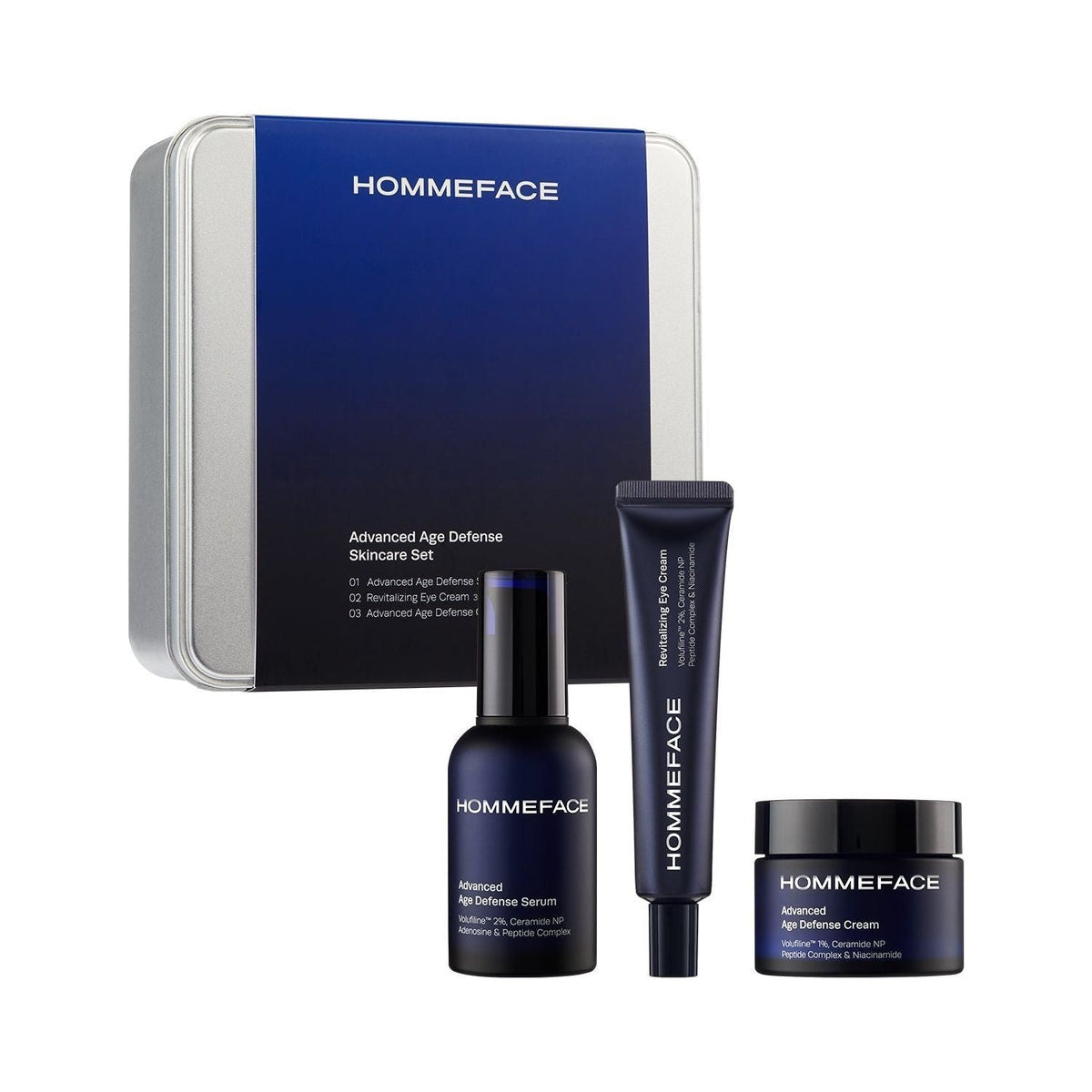 Conjunto de Cuidado de la Piel HommeFace Advanced Age Defense