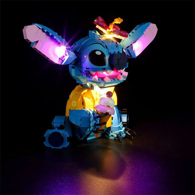 Compatible with LEGO 43249 Stitch LED lighting, Disney luminous building blocks, lighting toys - Korvel