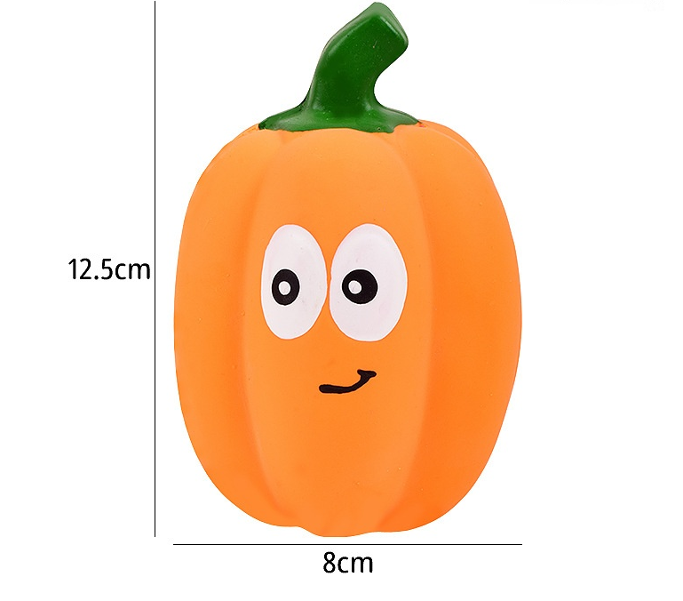 Pet Toy Latex Sound-emitting Pumpkin Realistic Cartoon Pumpkin Durable Dog Toy - Korvel
