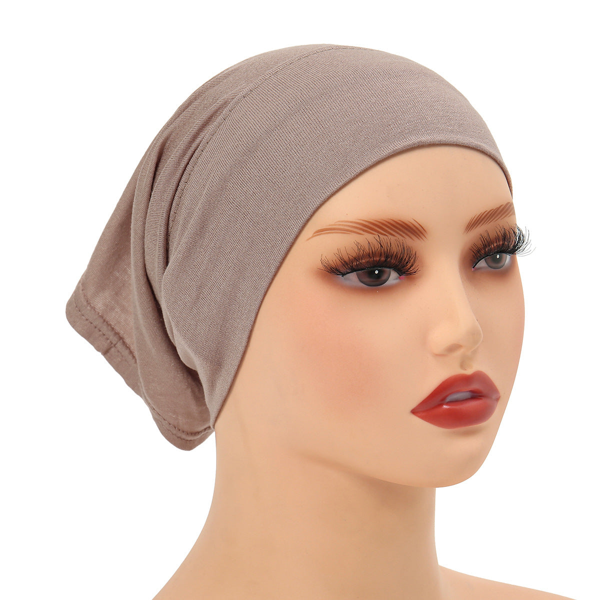 High-Quality Solid Color Silk-Cotton Lining Cap Women's Fashion Simple Versatile Wide-Brimmed Hat - Korvel