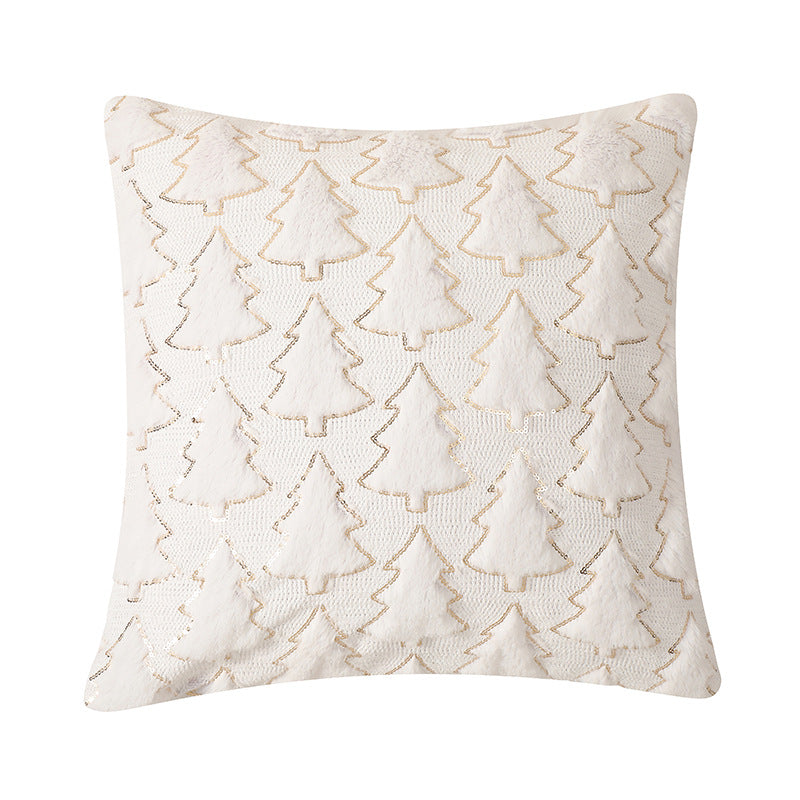 Cojín de Peluche Nórdico - Blanco Nieve