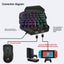 V500 gaming one handed keyboard RGB illuminated keyboard built-in converter supports PS3 and PS4 gaming consoles - Korvel