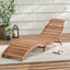 LAHAINA WOOD FOLDABLE CHAISE LOUNGE - Korvel