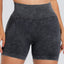 Shorts Actifs Taille Haute Lavés