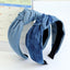 Bandeau en tissu denim noué à la mode pour filles