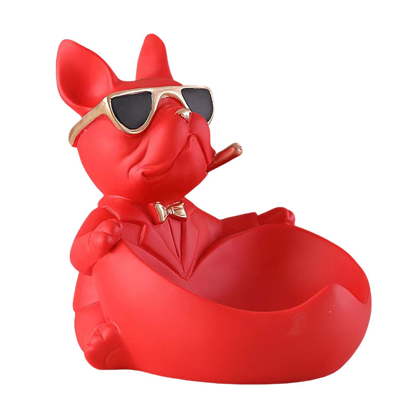 Cute French Bulldog Resin Figurine, Perfect for Table Decoration - Korvel