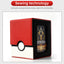2025 New! Large - capacity Patchwork Windowed Vertical Card Box, 100+ Double - sleeved Cards - Korvel