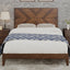 Mid-Century Modern Platform Bed - Walnut Finish, Full Size