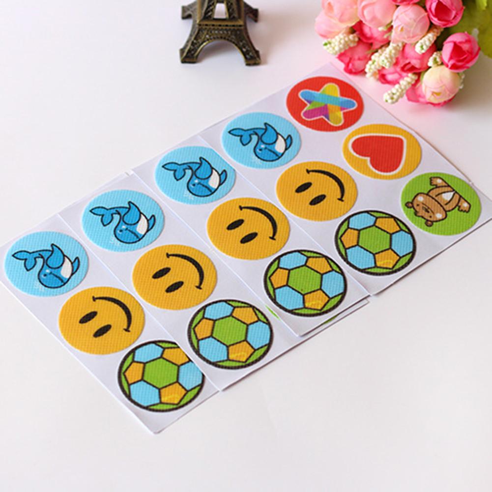 120 Pcs Mosquito Repellent Patches Stickers Football Shape Cartoon Pattern Safe Long-lasting Anti-mosquito Paste Sticker - Korvel